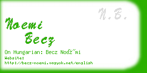 noemi becz business card